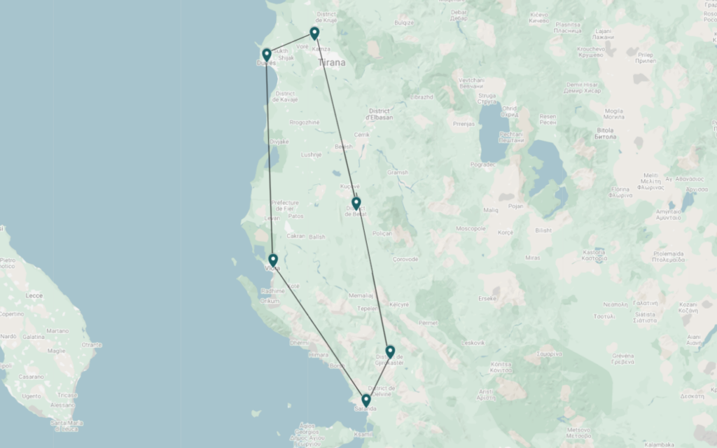 Autotour “découverte de l’Albanie”