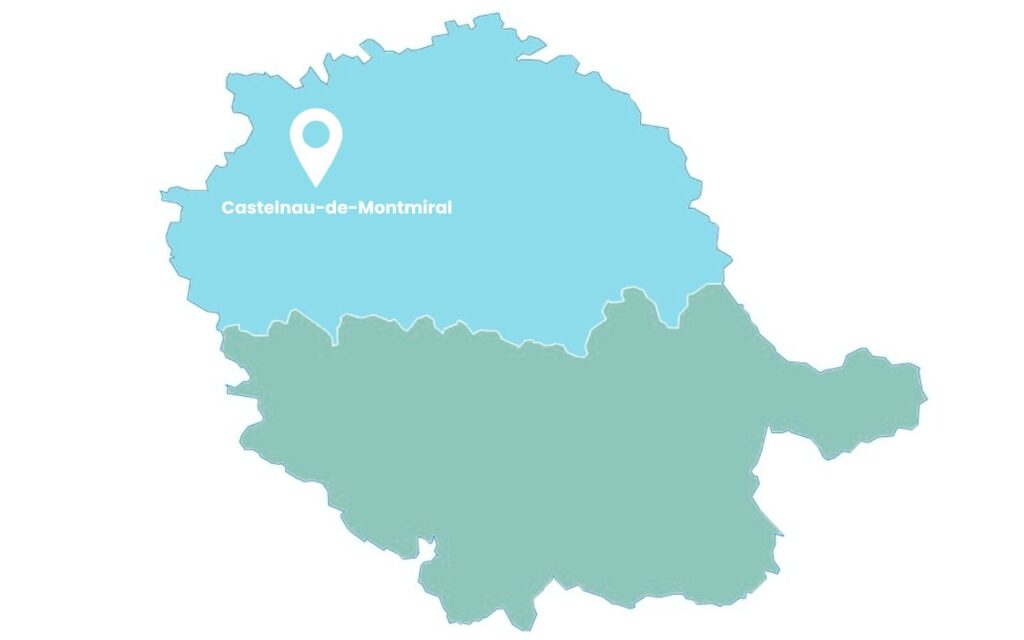 Castelnau-de-Montmiral localisation en France