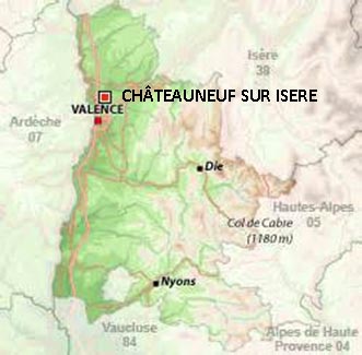 Chateauneuf Isere plan