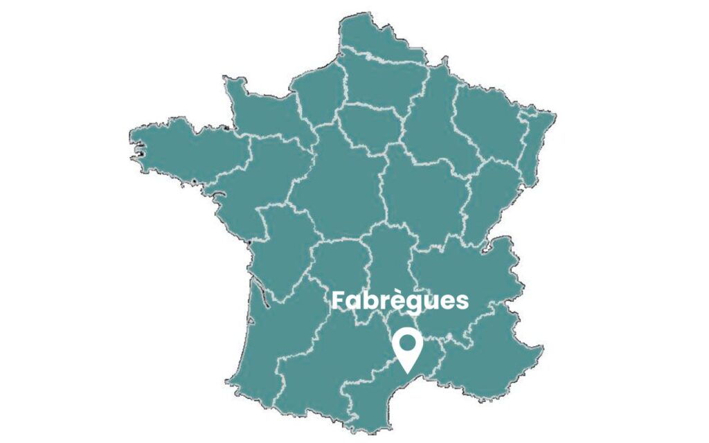 Fabrègues proche de Montpellier localisation
