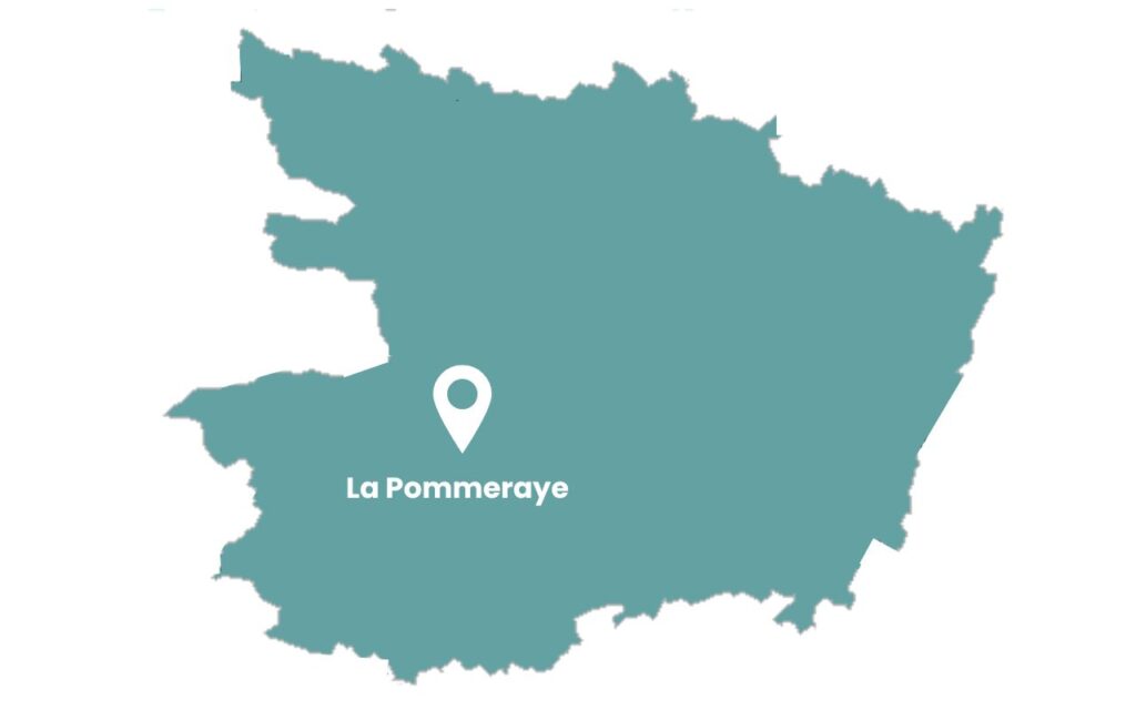 La Pommeraye localisation France