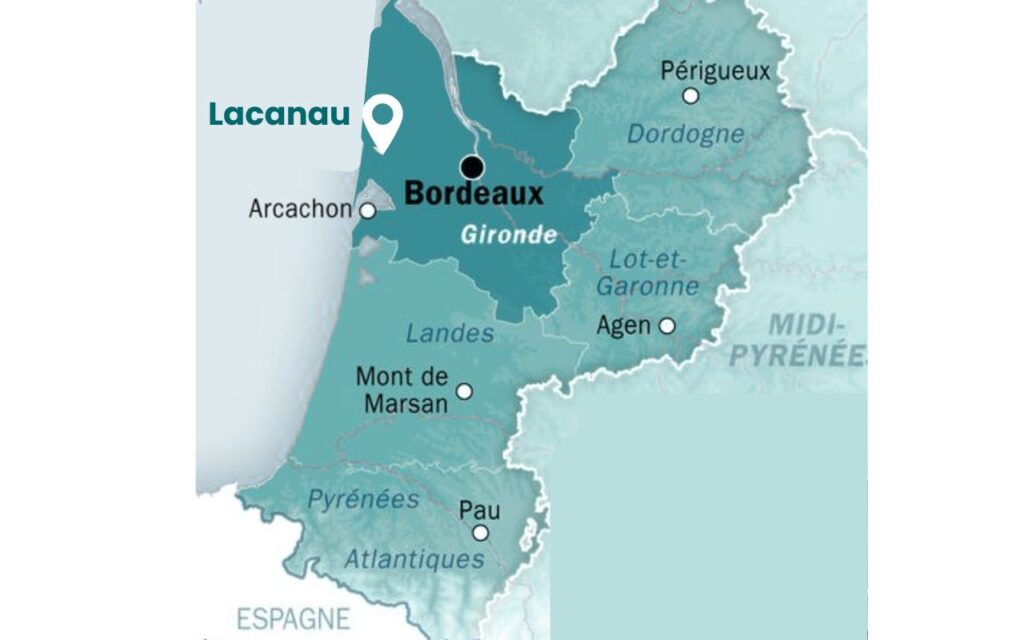 Lacanau carte localisation