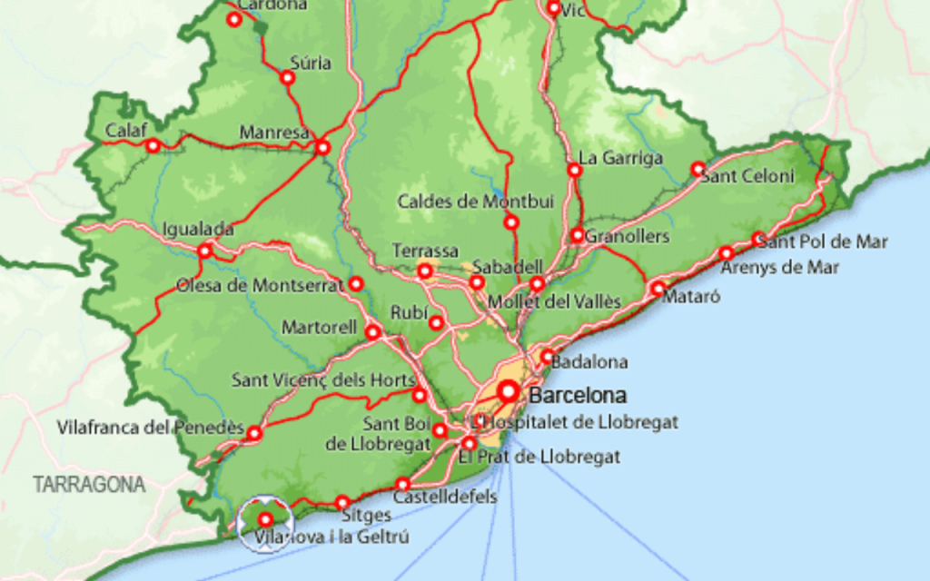 Map Vilanova - Espagne