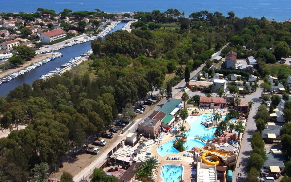 Camping les palmiers vue de haut