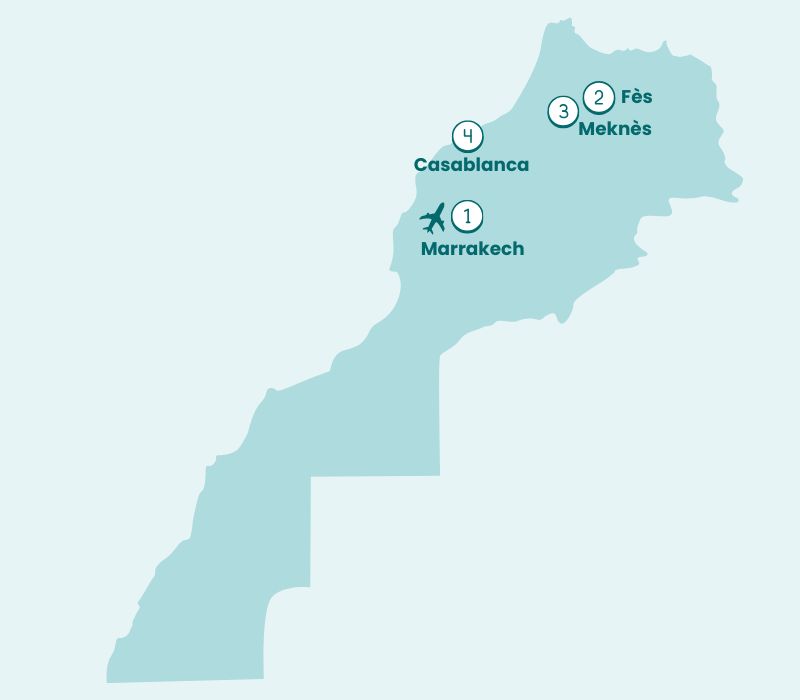 carte-circuit-villes-imperiales-maroc
