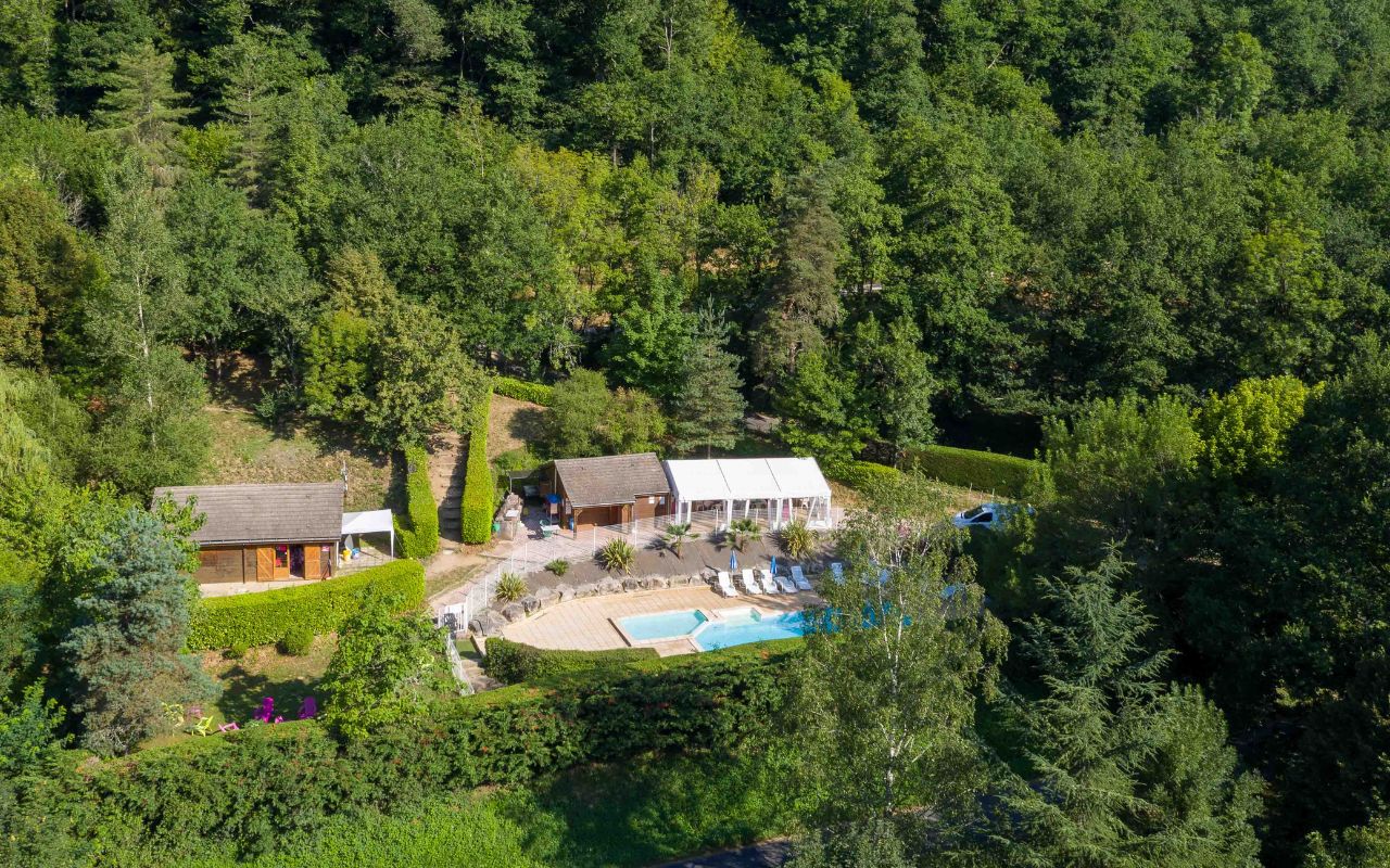 Les chalets de la gazonne vue de haut