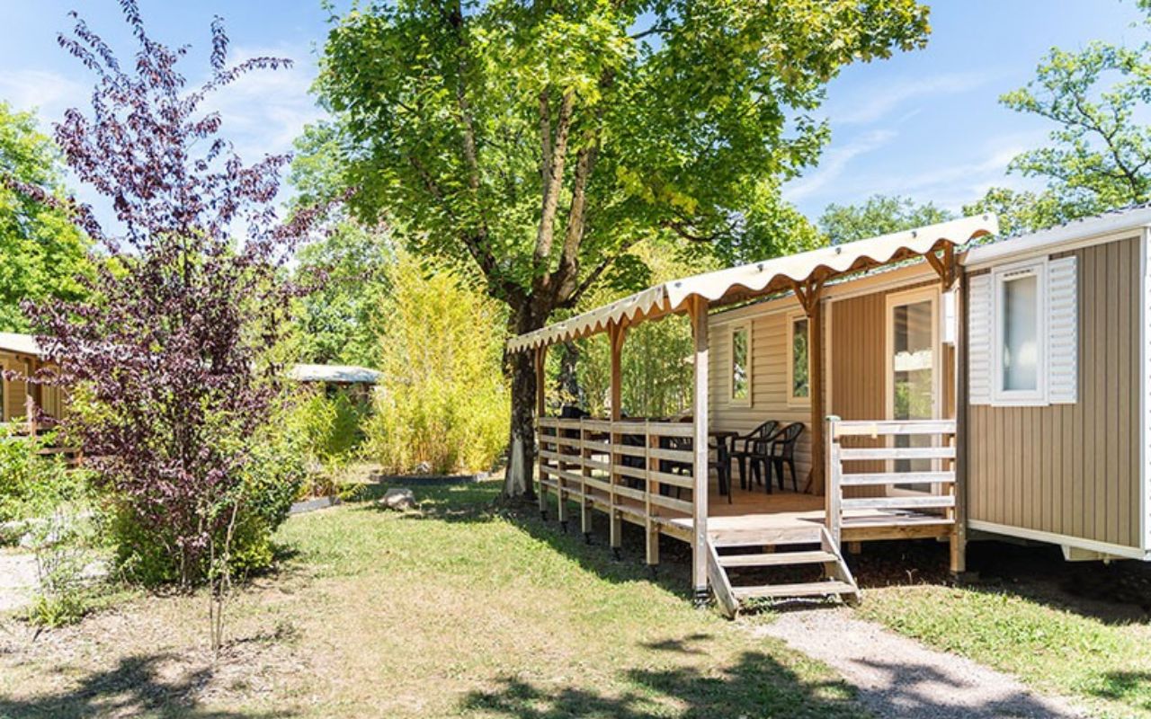 Mobilhome en pleine nature au coeur du Camping Saint-Disdille à Thonon-les-Bains