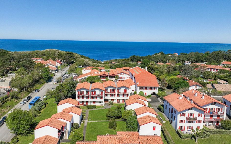 Village club Guethary vue de haut et vue mer